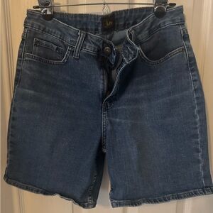 Lee Blue Denim Jeans with Yellow Logo Patch